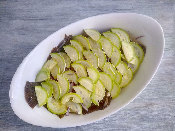 Flounder with vegetables - tender, juicy and fragrant