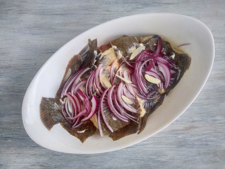 Flounder with vegetables - tender, juicy and fragrant