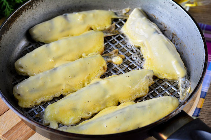 Fried capelin in batter - a quick and easy recipe