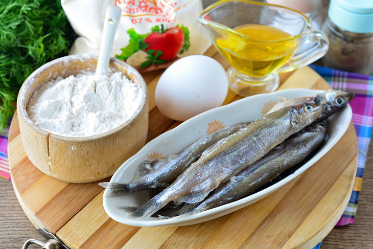 Fried capelin in batter - a quick and easy recipe