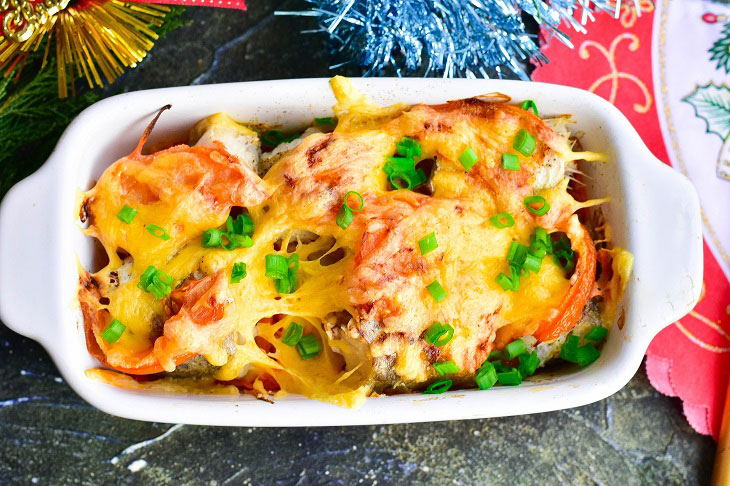 Lakomka fish in the oven for the New Year - a beautiful and tasty dish