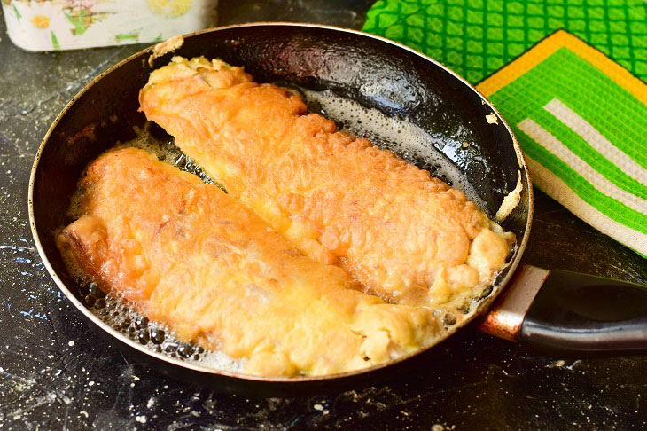 Mackerel "Goldfish" in a pan - a spectacular and tasty dish