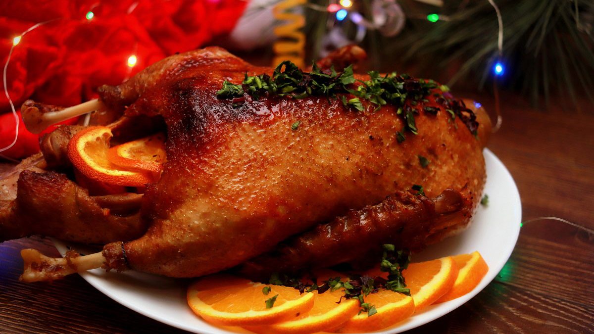Marinated Christmas duck – juicy, tasty and fragrant