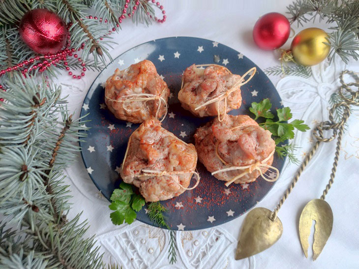 Meat bags of Santa Claus - original, festive and tasty