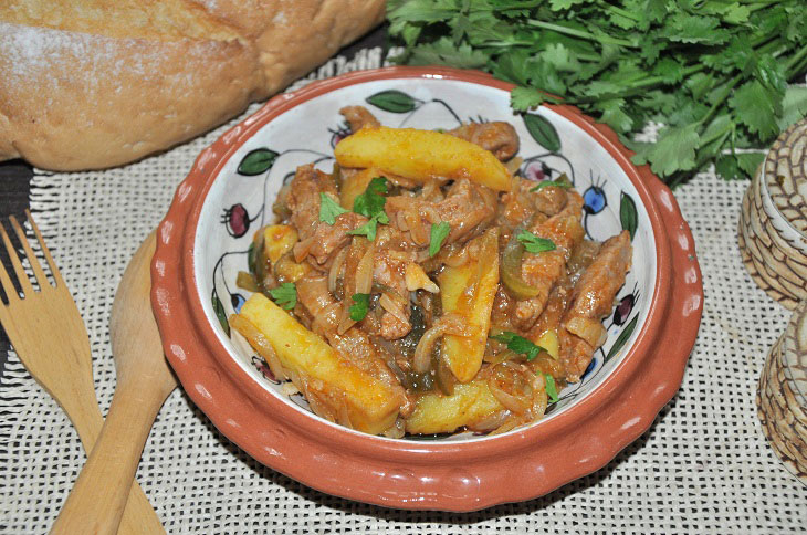 Azu in Tatar - an original and hearty dish