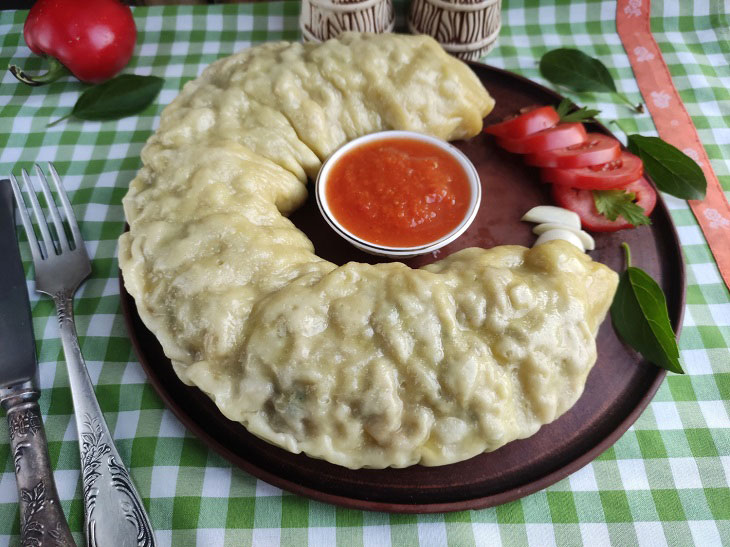 Khanum with meat - a delicious Uzbek dish