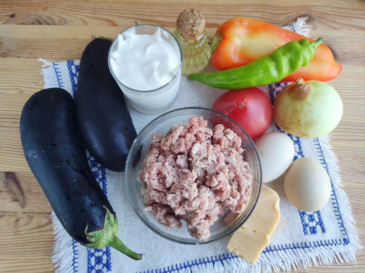 Eggplant casserole with minced meat - a hearty and tasty dish