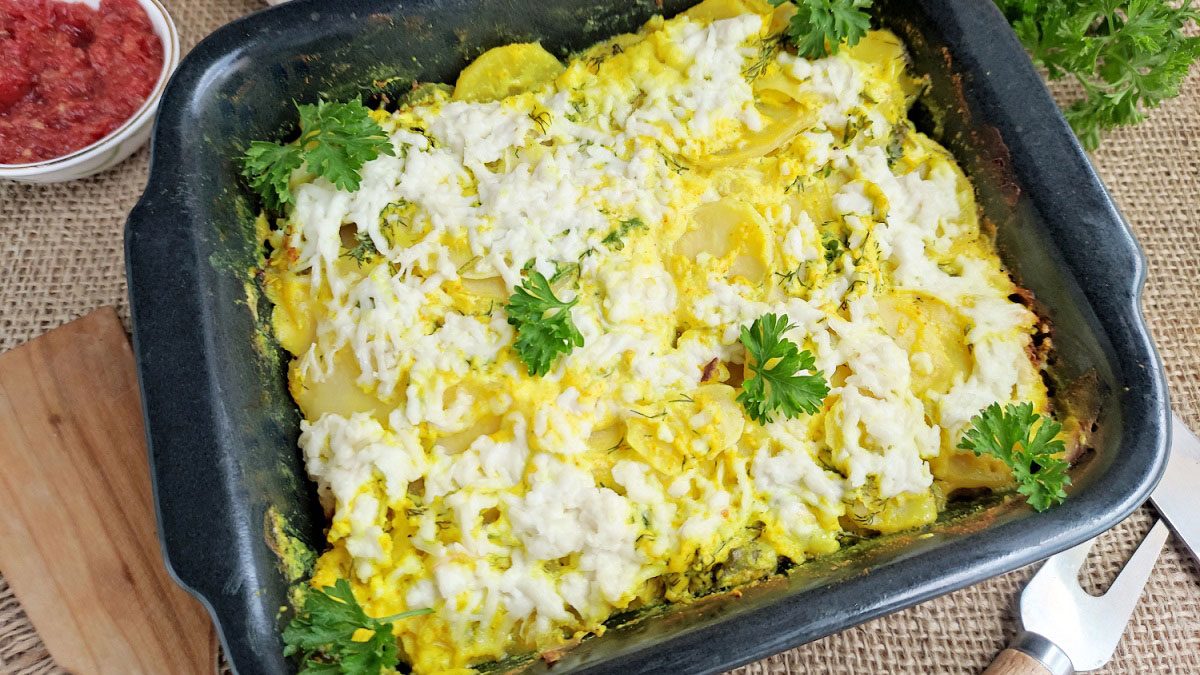 Gauranga potato casserole – an original Indian dish