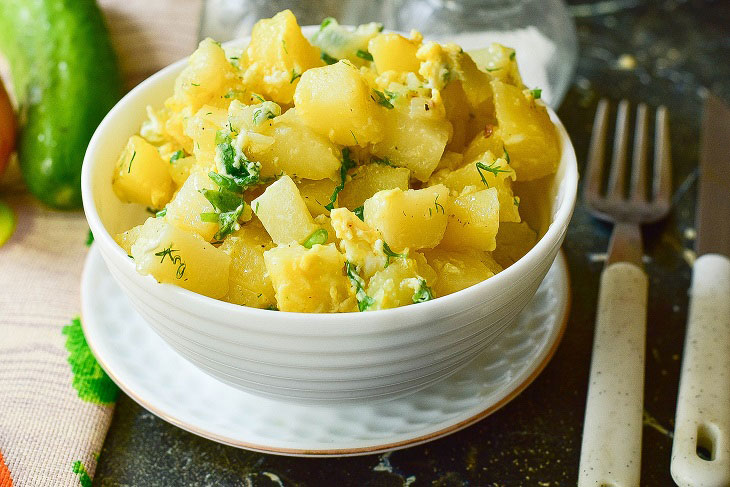 Georgian potato kaurma - an interesting vegetable dish