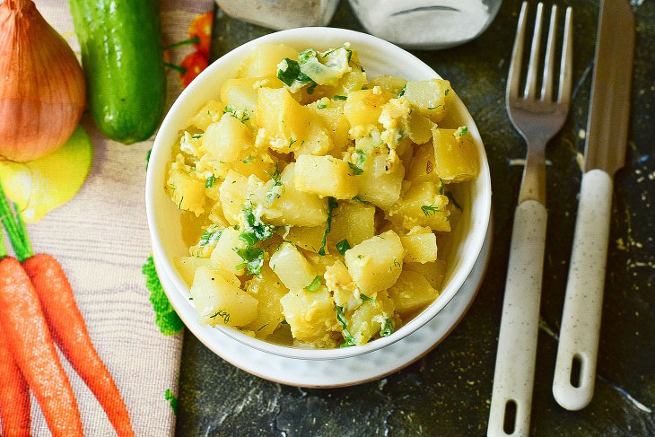 Georgian potato kaurma - an interesting vegetable dish