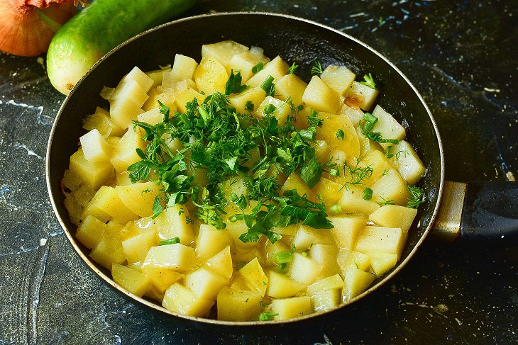 Georgian potato kaurma - an interesting vegetable dish