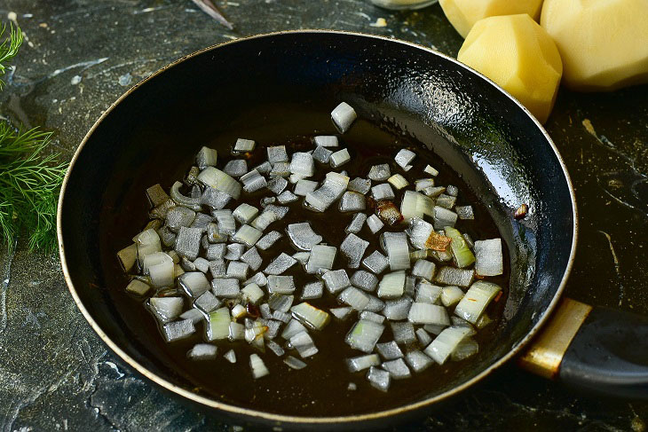 Georgian potato kaurma - an interesting vegetable dish