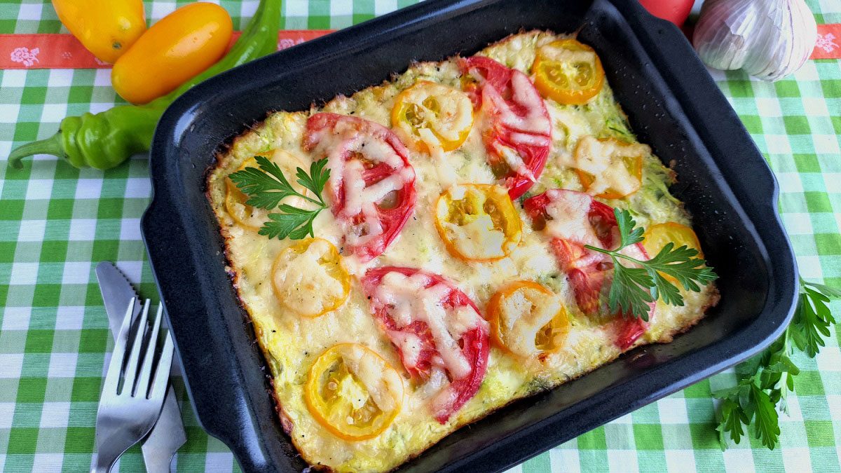 Zucchini Casserole with Tomatoes – the perfect diet lunch