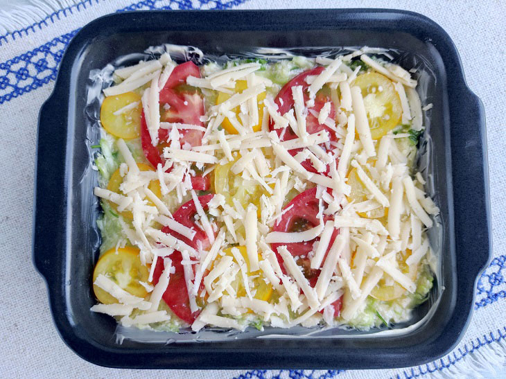 Zucchini Casserole with Tomatoes - the perfect diet lunch