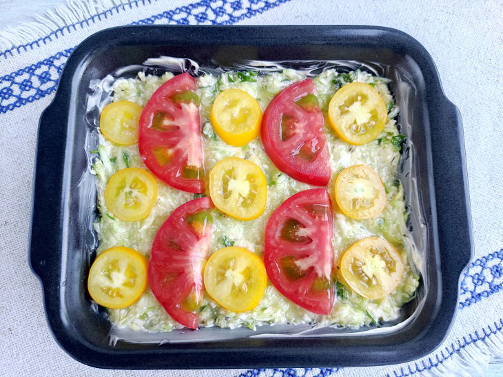 Zucchini Casserole with Tomatoes - the perfect diet lunch