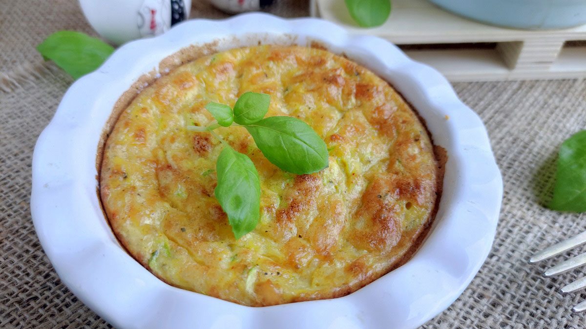 Zucchini soufflé in the oven – a delicate and airy dish