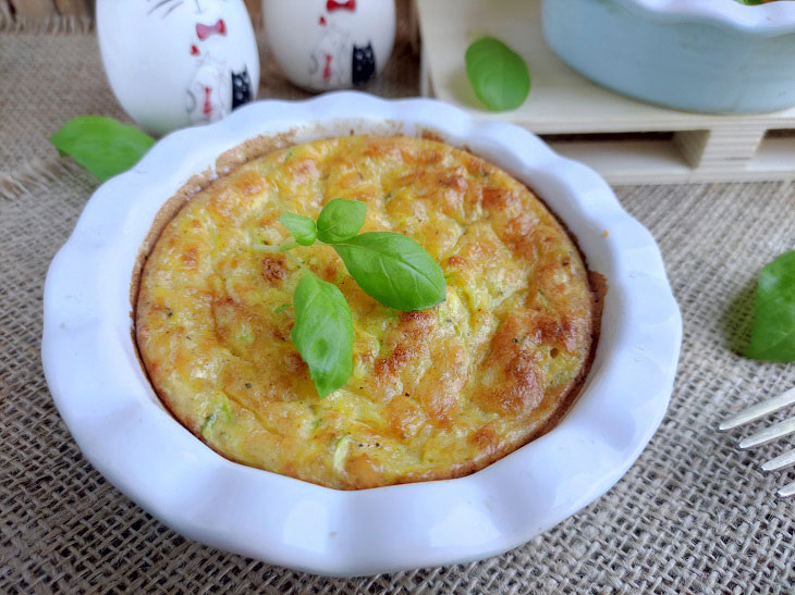 Zucchini soufflé in the oven - a delicate and airy dish