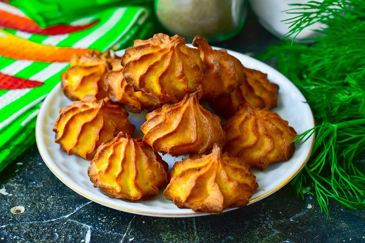 French potato curls - an interesting quick recipe