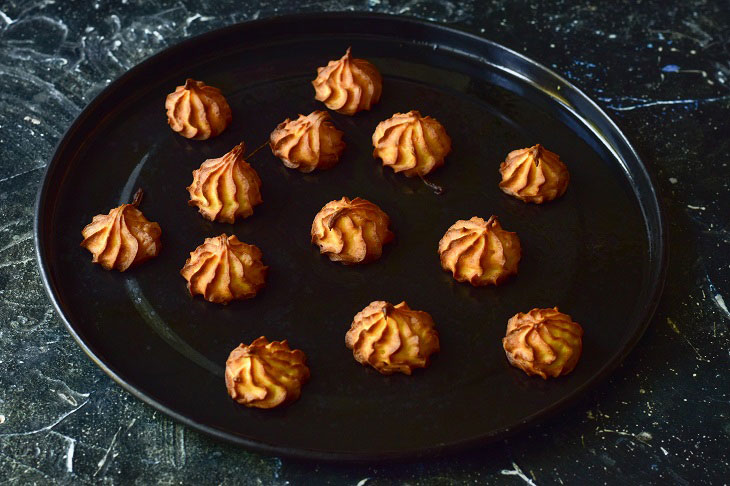 French potato curls - an interesting quick recipe