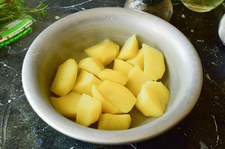 French potato curls - an interesting quick recipe