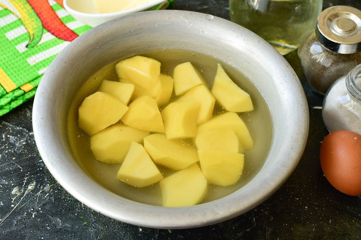 French potato curls - an interesting quick recipe