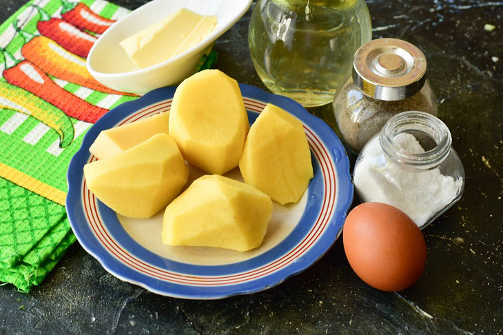 French potato curls - an interesting quick recipe