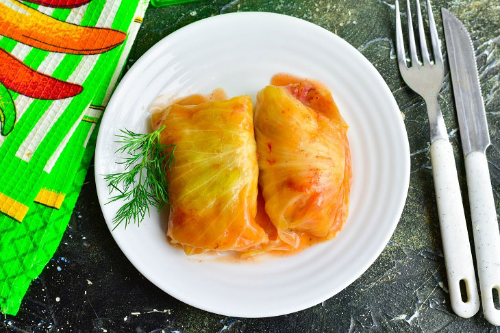 Cabbage rolls in Polish - juicy and appetizing