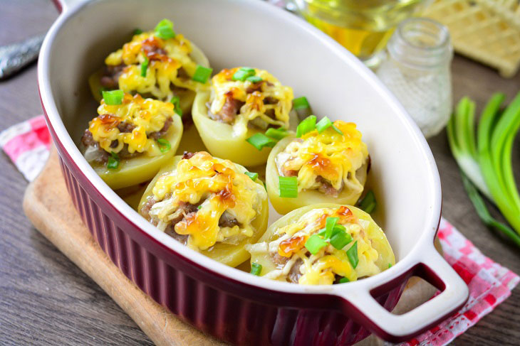 Potato boats with minced meat - a tasty and satisfying dish