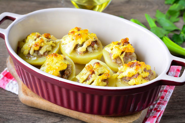 Potato boats with minced meat - a tasty and satisfying dish