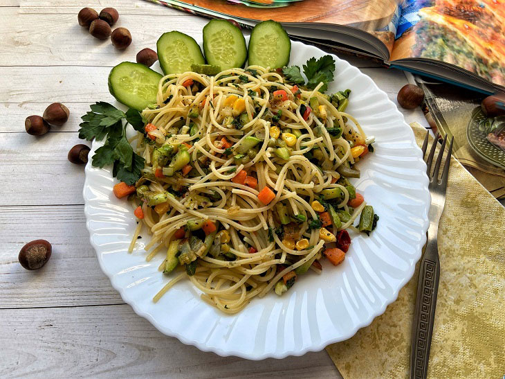 Spaghetti "Primavera" - a delicious vegetable dish