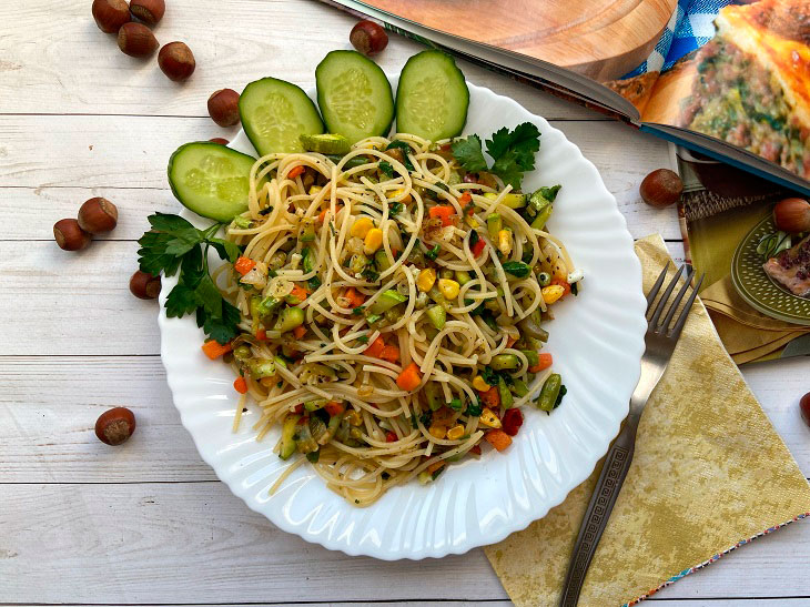 Spaghetti "Primavera" - a delicious vegetable dish