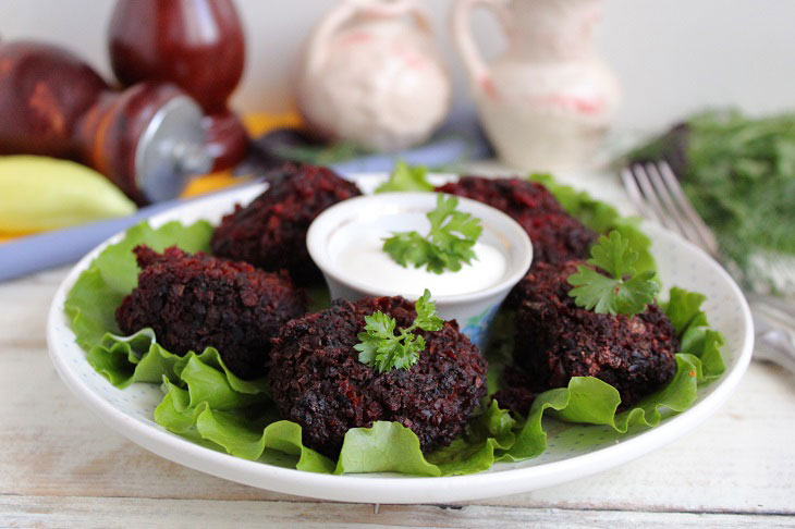 Beetroot hedgehogs - a delicious vegetable dish