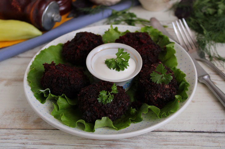 Beetroot hedgehogs - a delicious vegetable dish