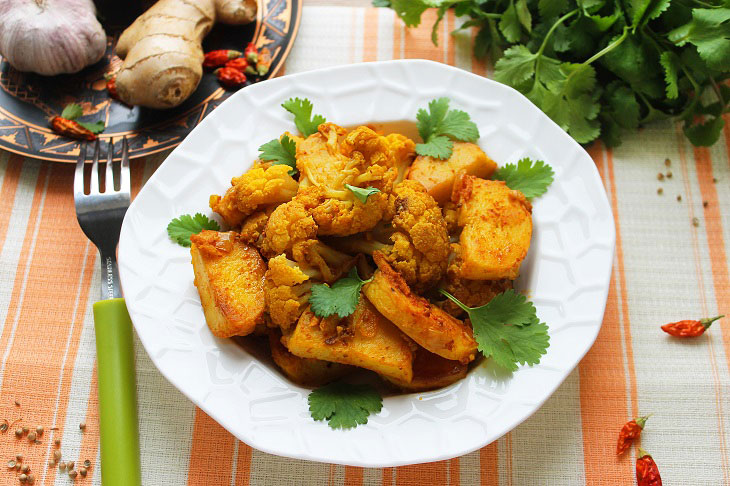 Indian cauliflower - easy to prepare and very tasty