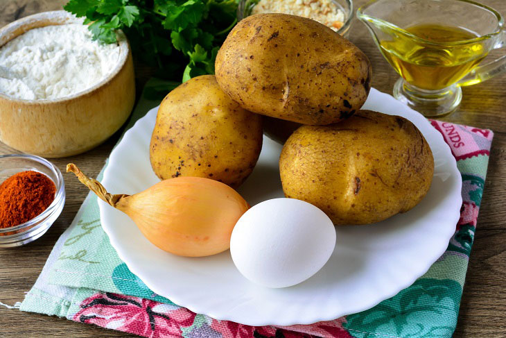 Hungarian potato pogachi - an original vegetable dish