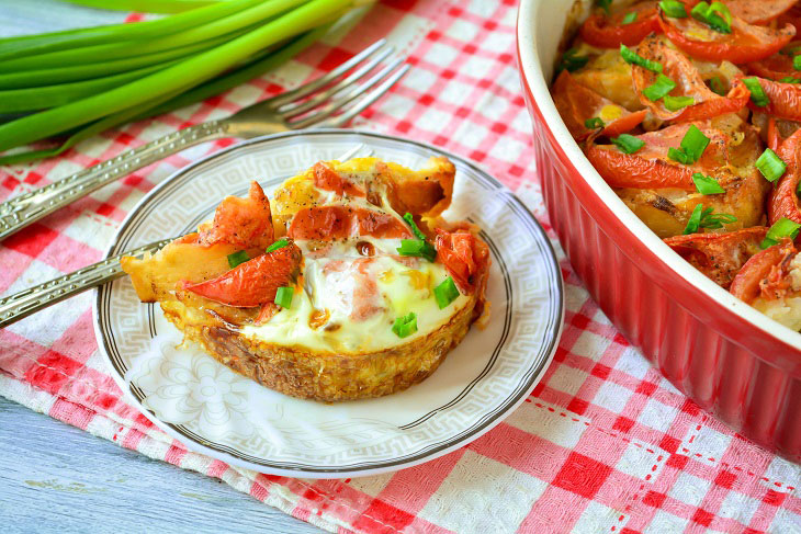 "Sukharnitsa" of bread and eggs - a budget and very tasty dish