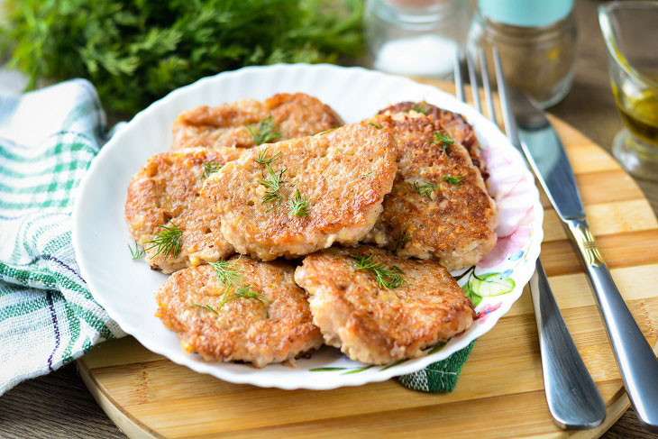 Cutlets "Bishops" (lean) - a delicious and budget recipe