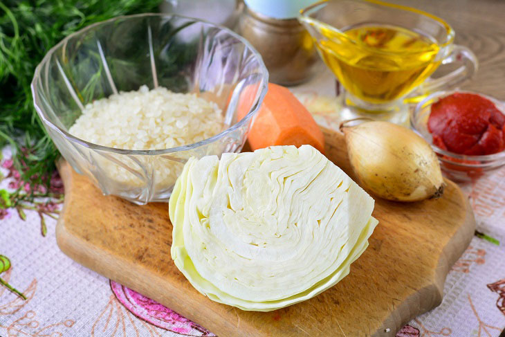 Rice with cabbage "Lachanorizo" - a popular Greek dish
