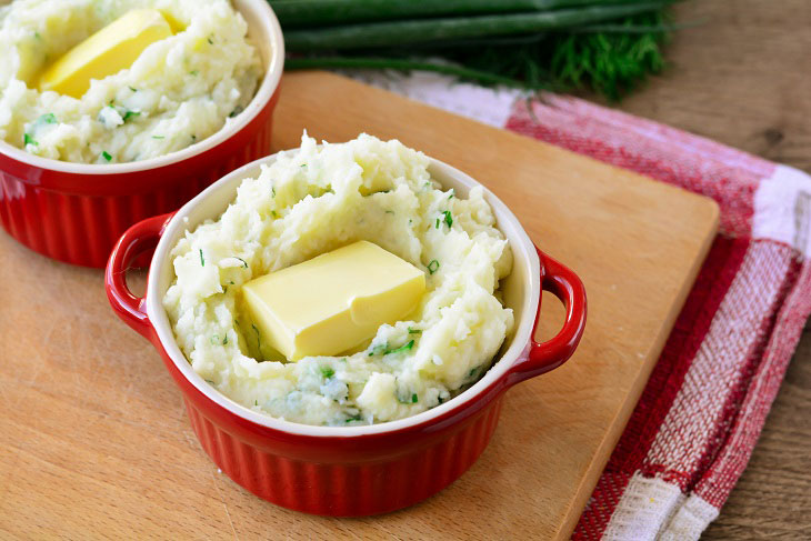 Mashed potatoes "Irish Champ" - a gentle and original dish