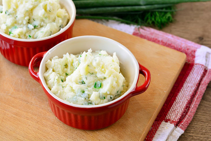 Mashed potatoes "Irish Champ" - a gentle and original dish