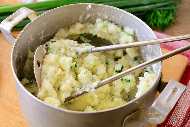 Mashed potatoes "Irish Champ" - a gentle and original dish