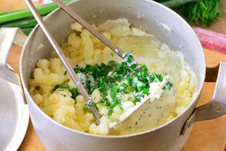 Mashed potatoes "Irish Champ" - a gentle and original dish