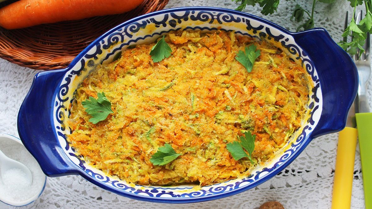 Zucchini casserole with carrots – an excellent dish with benefits for the figure