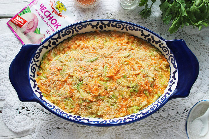 Zucchini casserole with carrots - an excellent dish with benefits for the figure