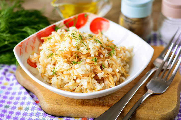 Turkish rice with noodles - a fragrant and satisfying dish