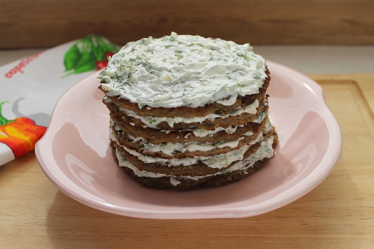 Eggplant cake "Ataman" - beautiful and appetizing