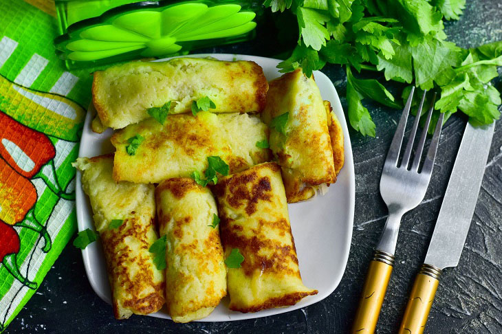 Cabbage rolls with cheese - juicy, soft and low-calorie