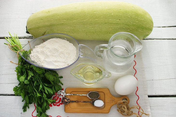 Zucchini fried in batter - very tender and fragrant