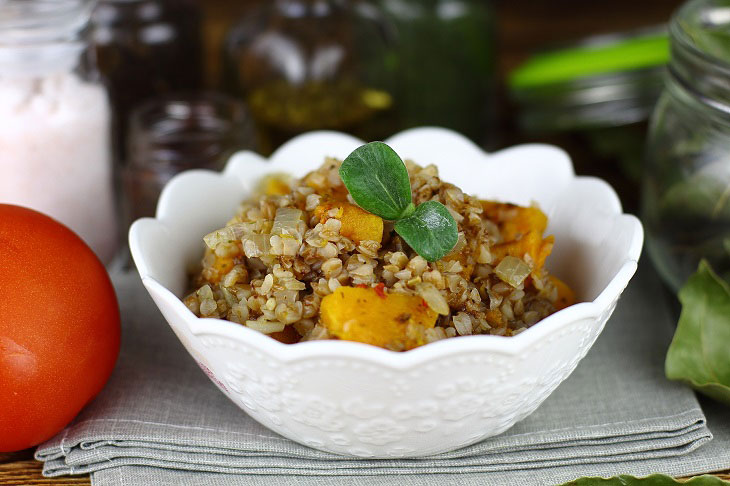 Buckwheat with pumpkin - a tasty, healthy and satisfying side dish