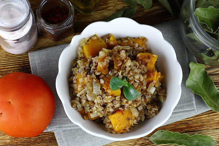 Buckwheat with pumpkin - a tasty, healthy and satisfying side dish